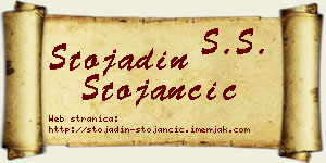 Stojadin Stojančić vizit kartica